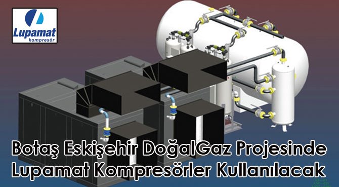 Botaş Eskişehir Doğal Gaz Projesinde Lupamat Kompresörler Kullanılacak