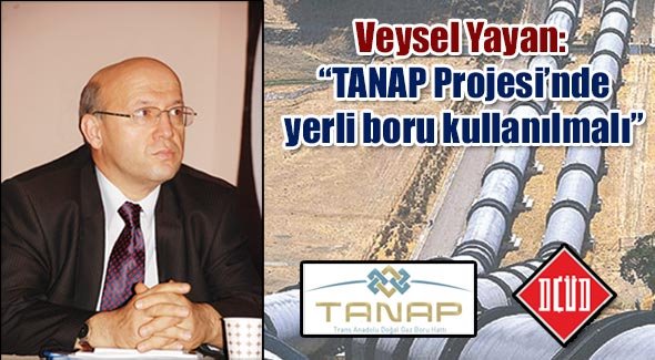 Veysel Yayan: TANAP Projesi'nde yerli boru kullanılmalı