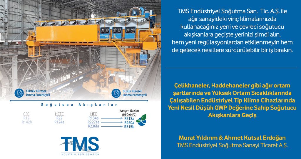 Çelikhaneler Haddehaner için Yeni Nesil Klima