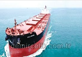 Vale dünyanın en büyük cevher gemisine ilk kez yükleme yaptı