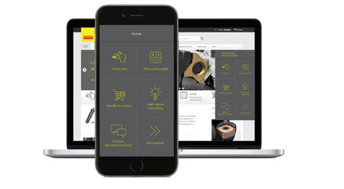 Ifind uygulaması Sandvik Coromant'ın tüm çözümlerini içeriyor