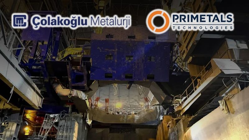 Çolakoğlu'nun 370 tonluk dev ark ocağını Primetals Technologies yeniledi