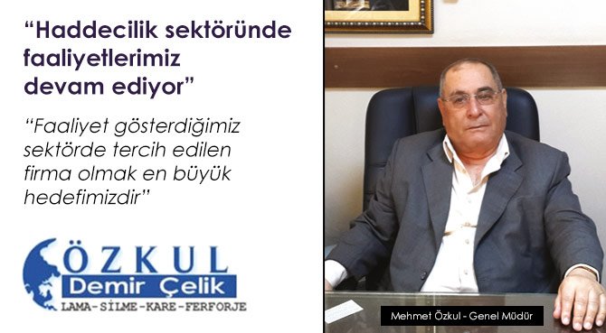 Haddecilik sektöründe faaliyetlerimiz devam ediyor