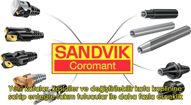 Yeni kafalar, kesiciler ve değiştirilebilir kafa kaplinine sahip entegre takım tutucular ile daha fazla esneklik